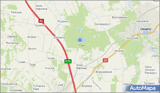 mapa Gajówka Górka, Gajówka Górka na mapie Targeo